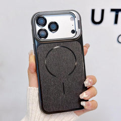 Funda magnética cepillada para teléfono con ...