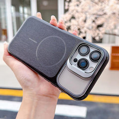 Funda magnética cepillada para teléfono con ...