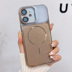 Funda magnética cepillada para teléfono con ...