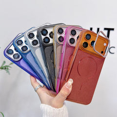 Funda magnética cepillada para teléfono con ...