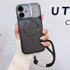 Brushed Magnetic Phone Case with Lens Frame ...