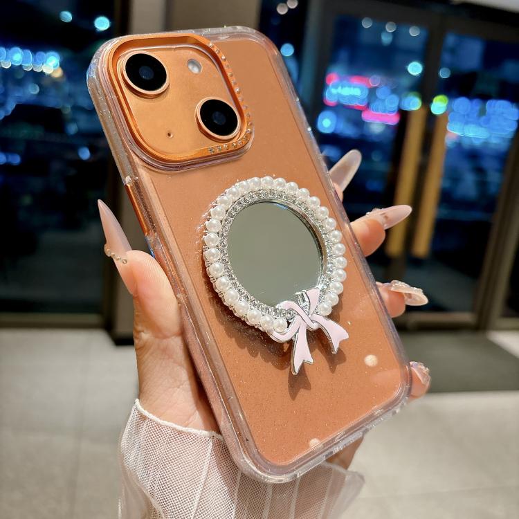 Crystal Series Round Pearl Mirror Shockproof...