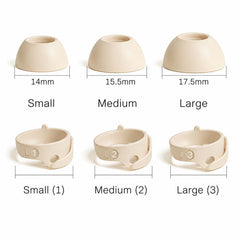 Kit de 6 pares de almohadillas de silicona d...