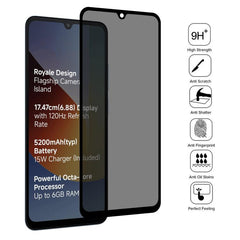 Full Cover Anti-spy Silk Screen Tempered Gla...