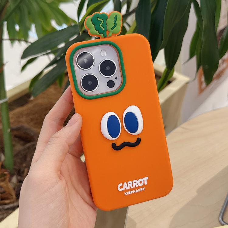 Cartoon Carrot Design Silicone Phone Case   ...