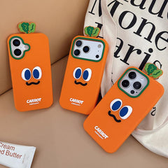 Cartoon Carrot Design Silicone Phone Case   ...