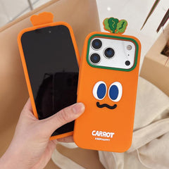 Cartoon Carrot Design Silicone Phone Case   ...