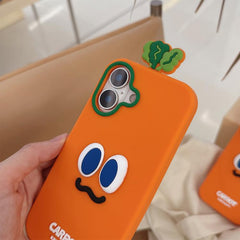 Cartoon Carrot Design Silicone Phone Case   ...
