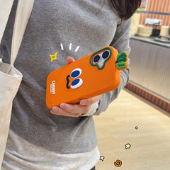 Cartoon Carrot Design Silicone Phone Case   ...