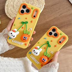 Funda de silicona para teléfono con colgante...