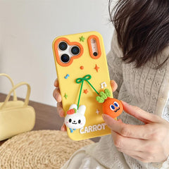 Funda de silicona para teléfono con colgante...