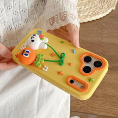 Funda de silicona para teléfono con colgante...