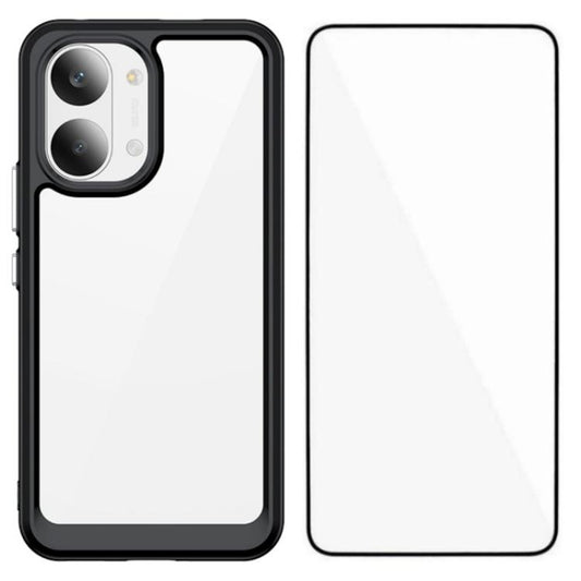 Funda para teléfono de TPU acrílico con boto...