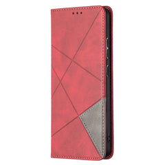 Estuche de cuero magnético con tapa horizont...