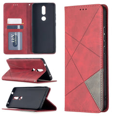 Estuche de cuero magnético con tapa horizont...