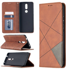Estuche de cuero magnético con tapa horizont...