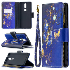 Estuche de cuero con tapa horizontal con cre...