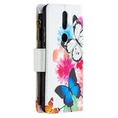 Estuche de cuero con tapa horizontal con cre...