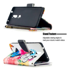 Estuche de cuero con tapa horizontal con cre...