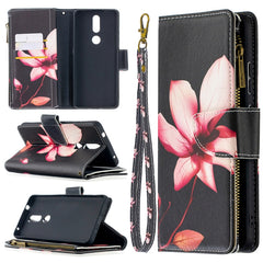 Estuche de cuero con tapa horizontal con cre...