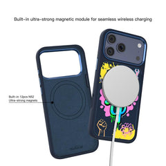 Funda magnética para teléfono Mutural Graffi...