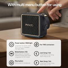 Altavoz Bluetooth portátil de alta potencia ...