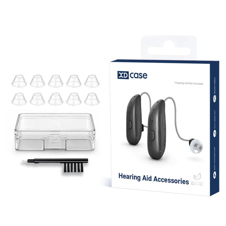 Kit de 10 cúpulas universales semiabiertas tipo tulipán para audífonos