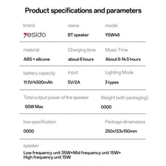 Altavoz Bluetooth portátil de alta potencia ...