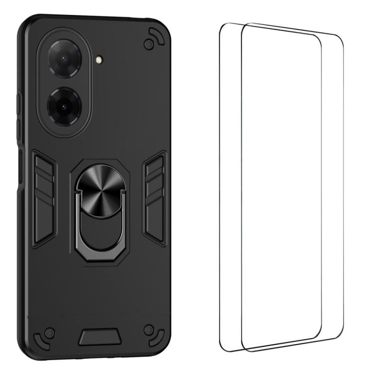 WANLONFENG Armor Kickstand Shockproof Phone ...