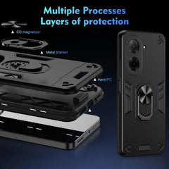 WANLONFENG Armor Kickstand Shockproof Phone ...