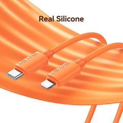 Cable de datos USAMS SJ788 U98 de 30 W, tipo C a 8 pines