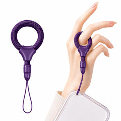 Mini cordón para teléfono con anillo para dedo