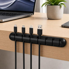 Juego de 3 organizadores de cables de silicona