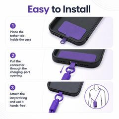 Cordón ajustable de nailon para teléfono