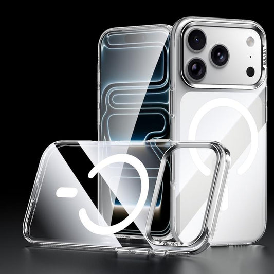 Funda magnética transparente para teléfono m...