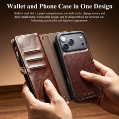Funda para teléfono móvil de piel desmontabl...