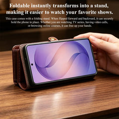 Funda para teléfono móvil de piel desmontabl...