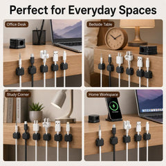 Organizador de cables magnético (6 piezas/juego)