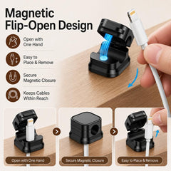 Organizador de cables magnético (6 piezas/juego)