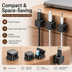 Organizador de cables magnético (6 piezas/juego)