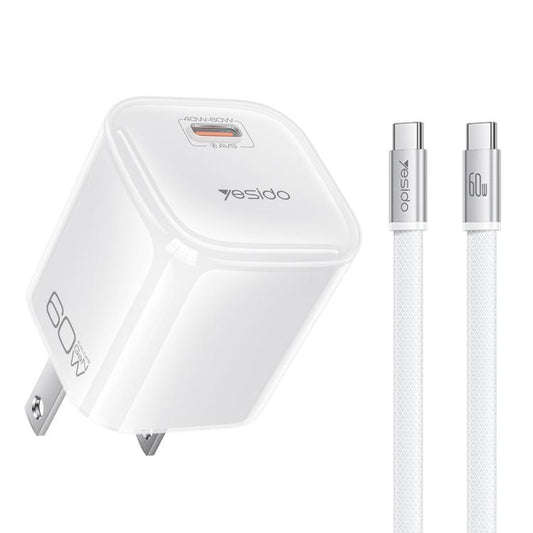 Cargador Yesido YC27U transparente AVS de 40...