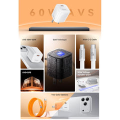 Cargador Yesido YC27U transparente AVS de 40...