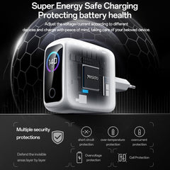 Cargador Yesido YC114 de 140 W con pantalla ...