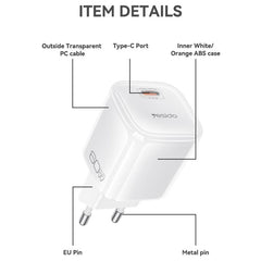 Cargador Yesido YC117 transparente AVS de 40...