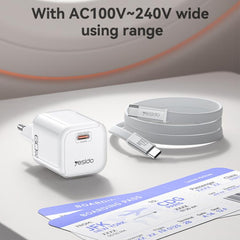 Cargador Yesido YC117 transparente AVS de 40...