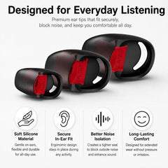 Kit de 3 pares de almohadillas de silicona d...