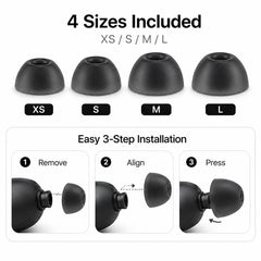 Kit de 8 pares de almohadillas de silicona d...