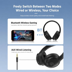 Auriculares Bluetooth supraaurales ZGA TD02