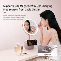 Espejo de maquillaje ZGA WX09 con altavoz Bluetooth