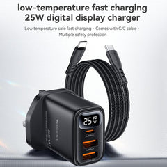 Cargador digital Yesido YC163C de 25 W con c...